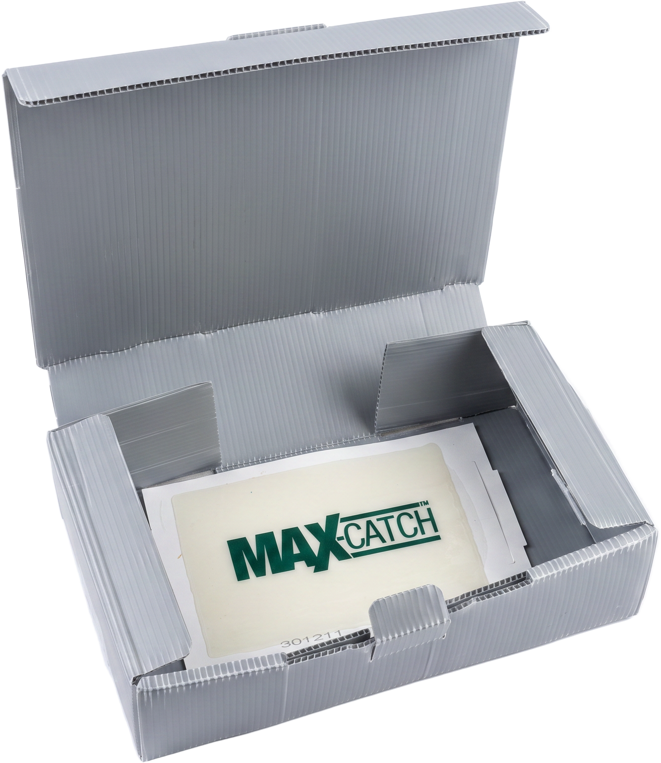 Vermabox opened flat with glue board